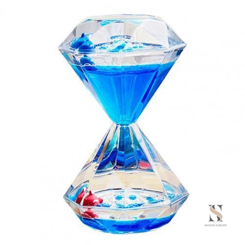 sablier-liquide-bleu-1 Sablier liquide bleu décoratif