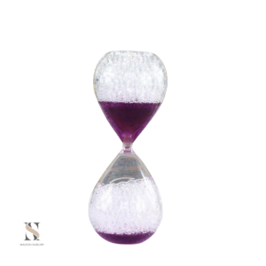 Sablier liquide coloré, décoration originale et apaisante
