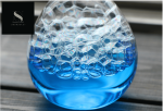 Sablier design avec liquide coloré pour décoration intérieure