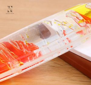 Sablier liquide coloré avec mouvement fascinant
