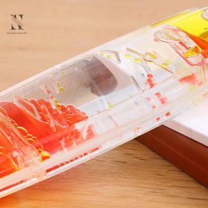 Sablier liquide coloré avec mouvement fascinant