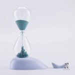 Sablier magnétique pour une minuterie visuelle de 3 minutes