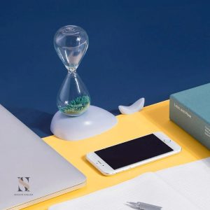 Sablier décoratif de 3 minutes, alliant esthétique et fonctionnalité