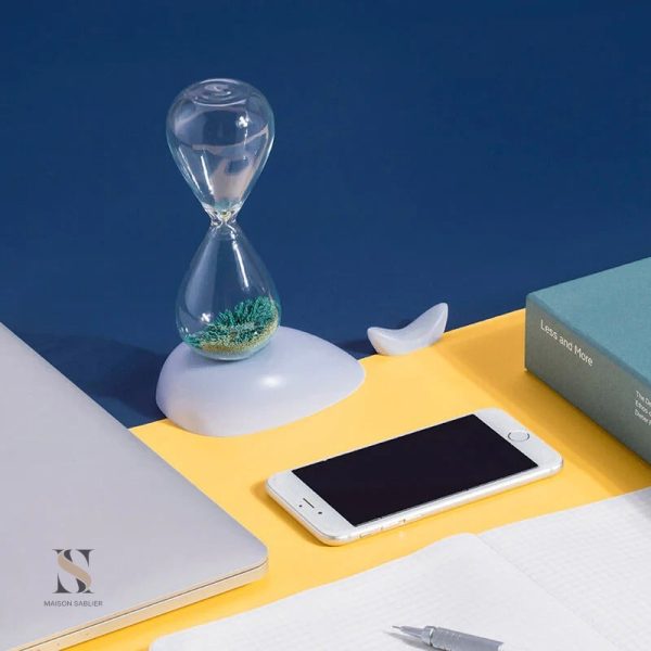 Sablier décoratif de 3 minutes, alliant esthétique et fonctionnalité