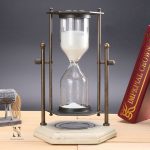 Sablier en verre avec sable marine décoratif