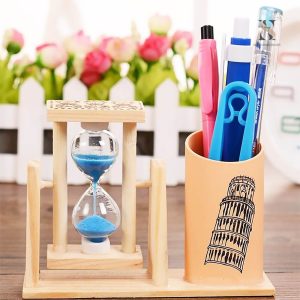 Accessoire pédagogique, sablier pour l'apprentissage du temps