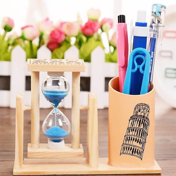 Accessoire pédagogique, sablier pour l'apprentissage du temps