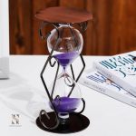 Sablier design, objet décoratif pour gestion du temps