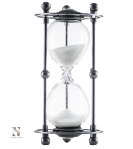 Sablier Moyen Age en verre décoratif