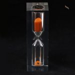 Sablier décoratif orange pour une touche colorée