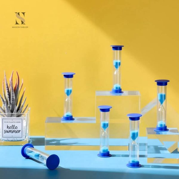 Sablier pratique en plastique, outil de timing décoratif