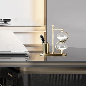 Sablier design moderne, élément de décoration intemporel