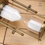 Sablier moderne en verre, parfait pour la décoration intérieure