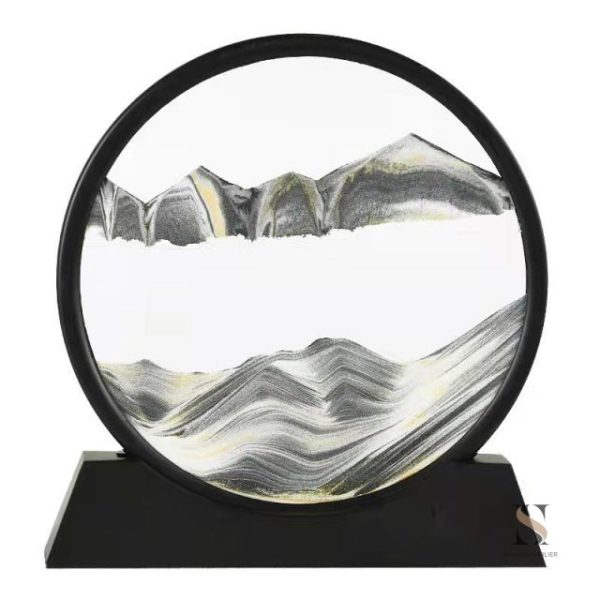 sablier-rond-1 Sablier rond en verre pour mesurer le temps