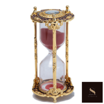 Sablier rouge élégant pour décoration intérieure