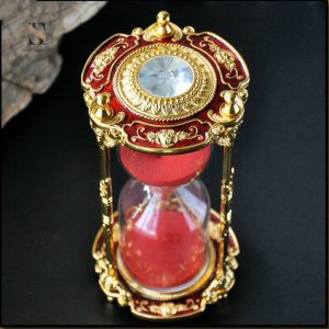 Sablier rouge, élément de décoration unique et stylé