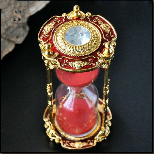 Sablier rouge, élément de décoration unique et stylé