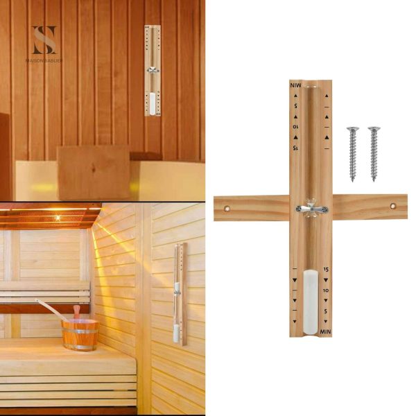 Chronomètre de relaxation, sablier design pour sauna