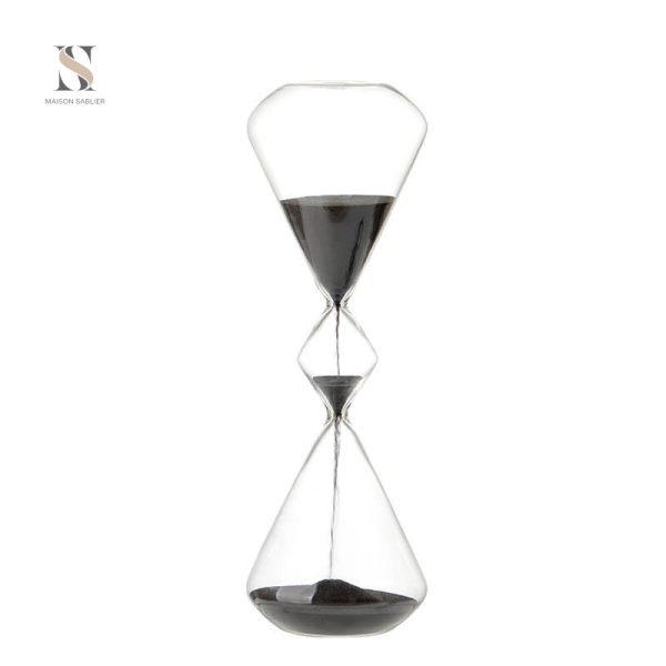 Sablier Scandinave élégant en verre et sable