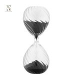 Sablier Spirale décoratif en verre pour un style moderne