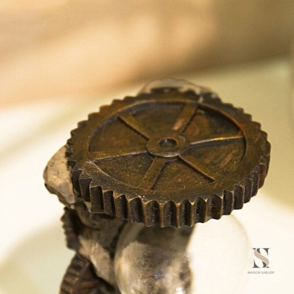 Objet de décoration steampunk : sablier artistique