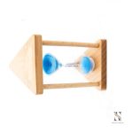 Sablier décoratif en forme de triangle, accessoire de bureau moderne