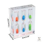 Sablier Trois Temps en verre coloré pour mesurer le temps