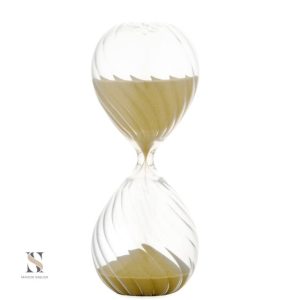 Sablier Tunisie en verre et sable coloré