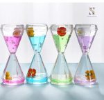 Sablier vert élégant pour décoration intérieure et gestion du temps