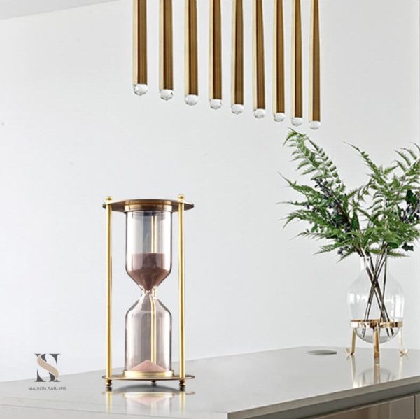 Élément de décoration intérieure : sablier vintage