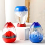 Sablier décoratif inspiré par des motifs volcaniques