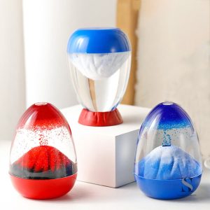 Sablier décoratif inspiré par des motifs volcaniques